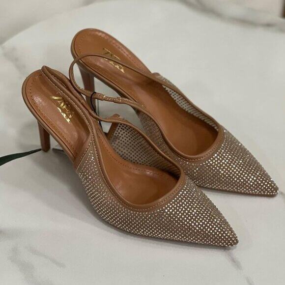 ZARA Pointed Toe Slingbacks NWT - Picture 11 of 16